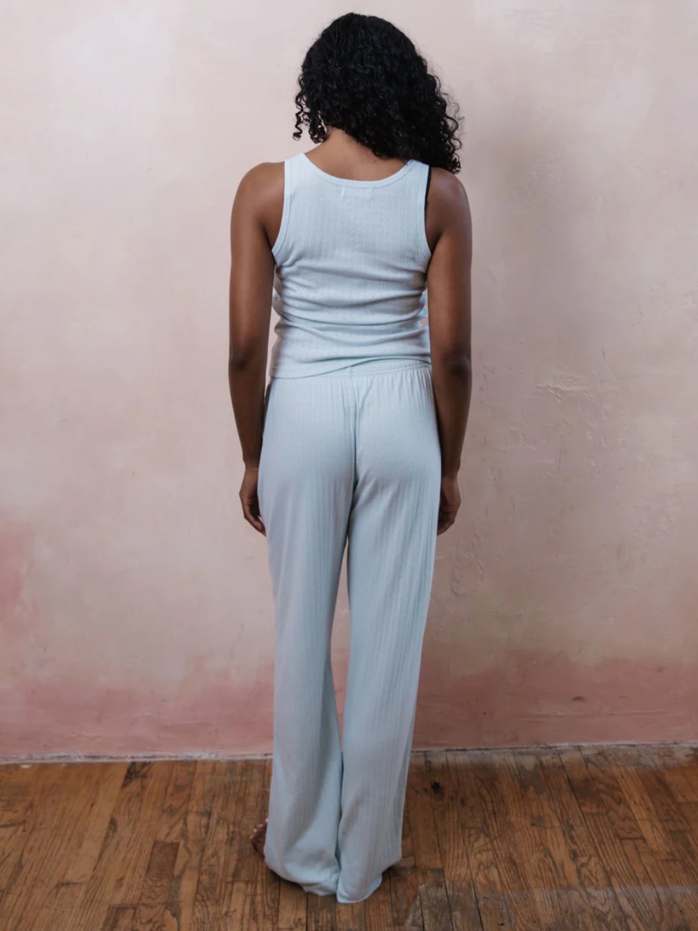 Parke Pointelle Cotton Boxer Pants and Tank FULL SET - Picture 3 of 6